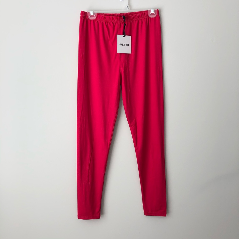Agnes & Dora Women’s Pink Razzleberry Leggings